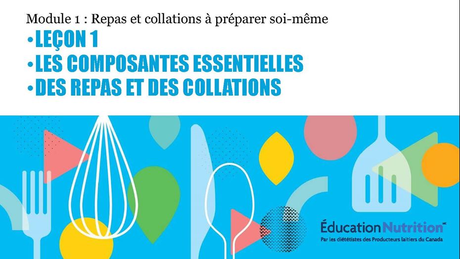 Repas et collations à prépararer soi-même jeux de diapositives 