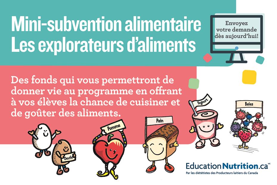 Les explorateurs d’aliments - mini-subventions alimentaires 