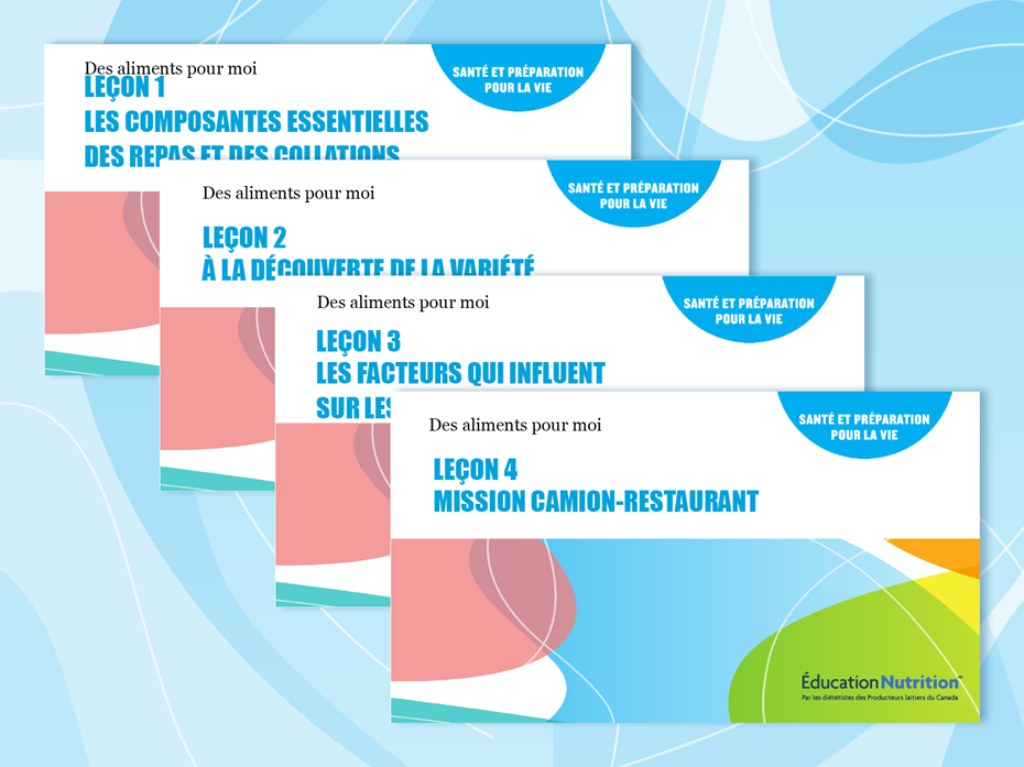 Des aliments pour moi – Jeux de diapositives