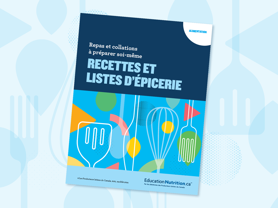 Repas et collations à préparer soi-même – Recettes et listes d'épicerie 